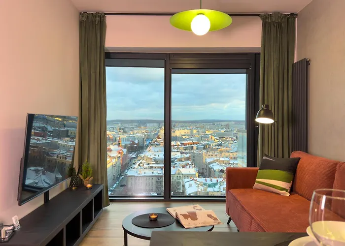 Appartement Urban Global Loft 17th Floor No 17 - Free Garage - Self Check-in - No Deposit